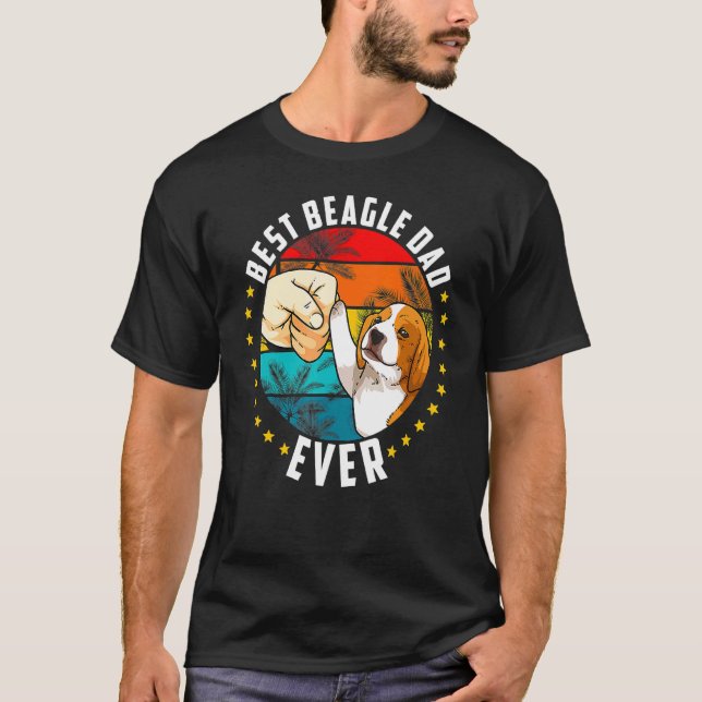 Mens Best Beagle Dad Ever T-Shirt (Vorderseite)