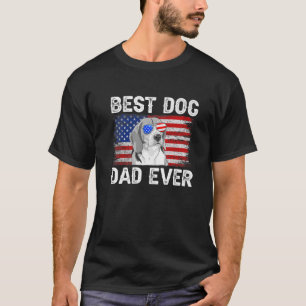 Mens Best Beagle Vater je amerikanische Flagge 4th T-Shirt