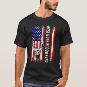 Mens Best Buckin BOB je Hirsch Jagd Buckfett T-Shirt