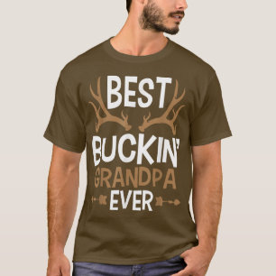 Mens Best Buckin Grandpa Ever Deer Hunting Grandd T-Shirt