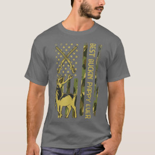 Mens Best Buckin PAPPY Ever Hunting Bucking C T-Shirt
