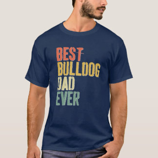 Mens Best Bulldog Vater je Hund Lover Vatertag T-Shirt