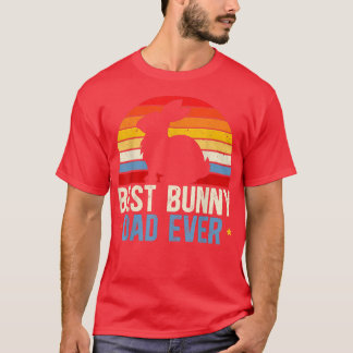 Mens Best Bunny Vater je Rabbit Lover Vatertag  T-Shirt
