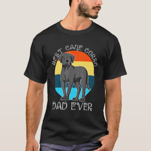 Mens Best Cane Corso Vater je Retro Vintag T-Shirt