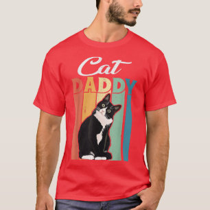 Mens Best Cat Vater Daddy Ever Cat Lover Vintager T-Shirt