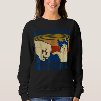 Mens Best Cat Vater Ever Faustblase Katzenkatze Da Sweatshirt