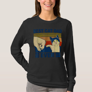 Mens Best Cat Vater Ever Faustblase Katzenkatze Da T-Shirt