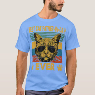 Mens Best Cat Vater in Law Ever Funny Cat Vater Fa T-Shirt