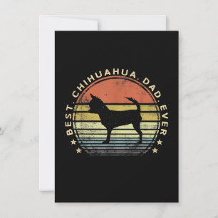 Mens Best Chihuahua Papa je Chi Dog Lover Geschenk Dankeskarte
