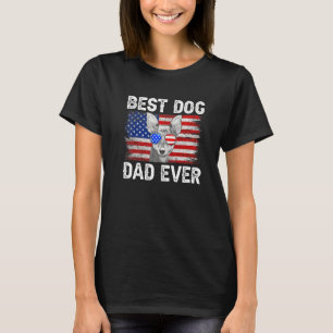 Mens Best Chihuahua Vater je amerikanische Flagge T-Shirt