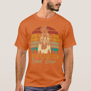 Mens Best Cluckin Vater Ever Chicken Vater Retro F T-Shirt