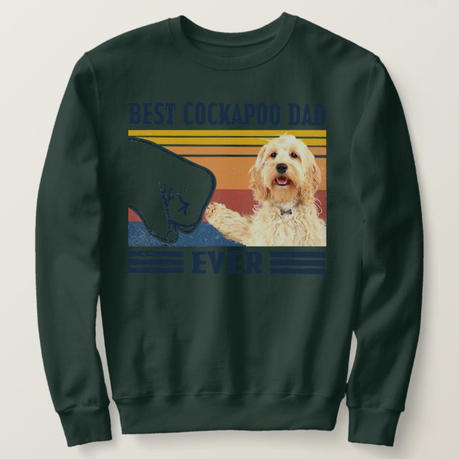 Mens Best Cockapoo Vater Ever Funny Dog Lover Sweatshirt (Design vorne)
