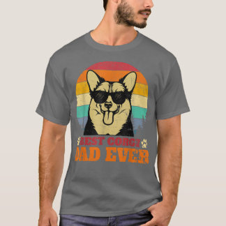 Mens Best Corgi Vater Ever Vintag Funny Corgi Dog T-Shirt