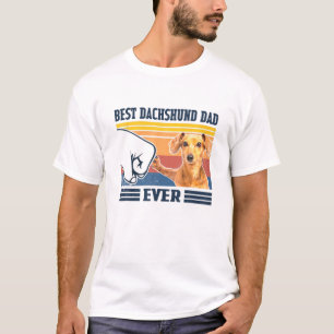 Mens Best Dackel Vater je Geschenk Funny Dog Lover T-Shirt