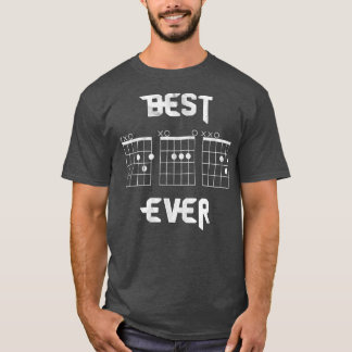 Mens Best Dad Ever Guitar Funny Guitarist Musician T-Shirt