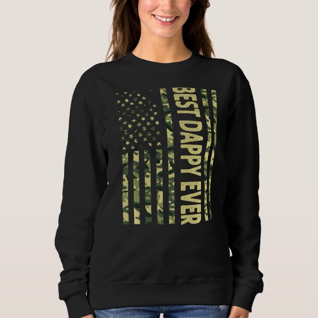 Mens Best Dappy je US-amerikanische Flagge Großfet Sweatshirt (Vorderseite)