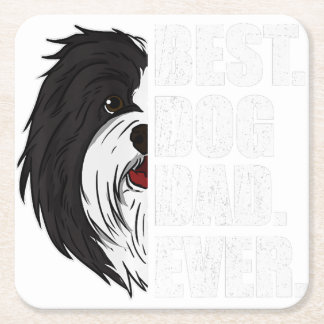Mens Best Dog Dad Ever Havanese Dad Father_s Day Rechteckiger Pappuntersetzer