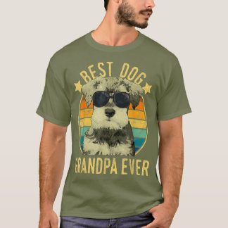 Mens Best Dog Opa Ever Miniatur Schnauzer T-Shirt