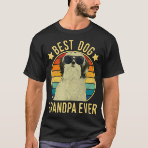 Mens Best Dog Opa Ever Shih Tzu Vaters Day T-Shirt