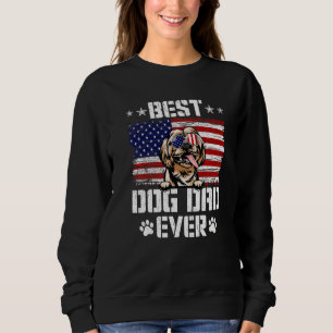 Mens Best Dog Vater Ever Shih Tzu American Flag 4. Sweatshirt