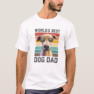 Mens Best Dog Vater Vintag Greyhound T-Shirt