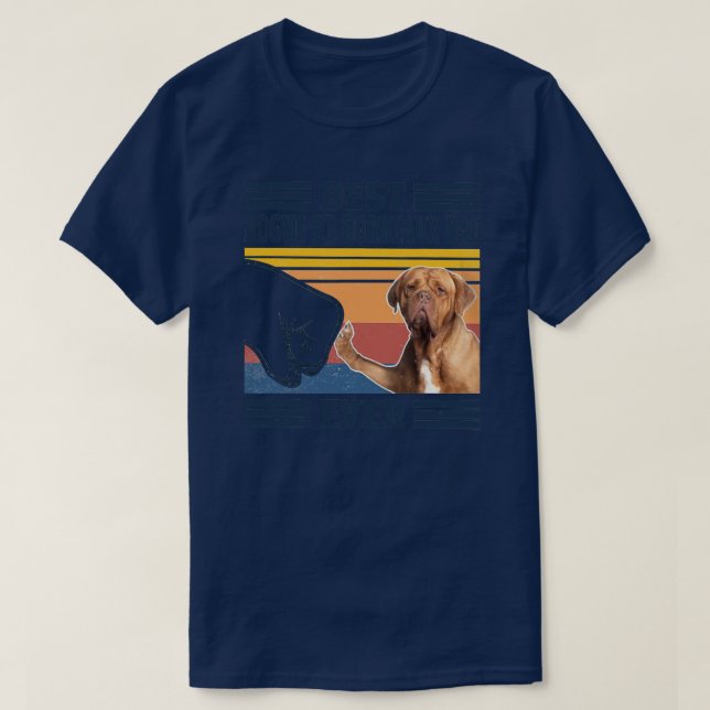 Mens Best Dogue De Bordeaux Dad Ever Funny Dog T-Shirt (Design vorne)