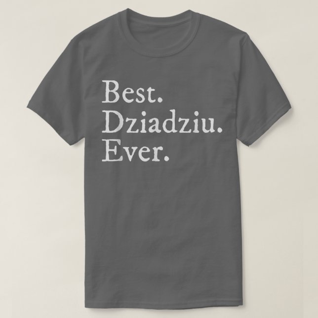Mens Best Dziadziu je nach polnischem Geschenk T-Shirt (Design vorne)