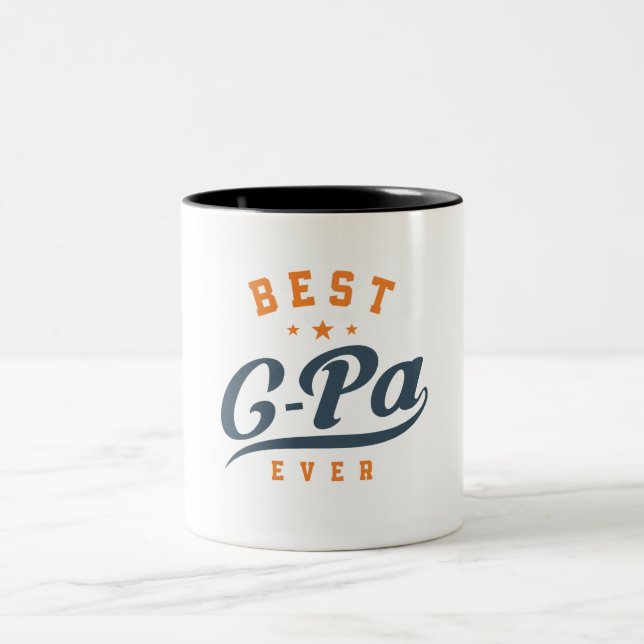 Mens Best G-Pa je Funny Opa Zweifarbige Tasse (Mittel)