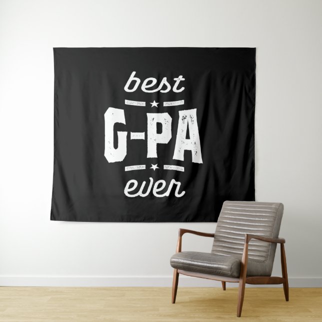Mens Best G-Pa je Geschenk Opa-Geschenk Wandteppich (Beispiel (Horizontal))