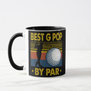 Mens Best G Pop by Par Funny Disc Golf Geschenk fü Tasse