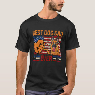 Mens Best German Shepherd Vater jemals American Fl T-Shirt