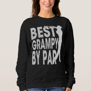 Mens Best Grampy by Par Vintag Pro Golfer Vater Sweatshirt