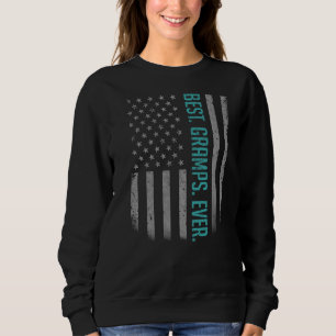 Mens Best Grams je amerikanische Fahne für Vaterin Sweatshirt