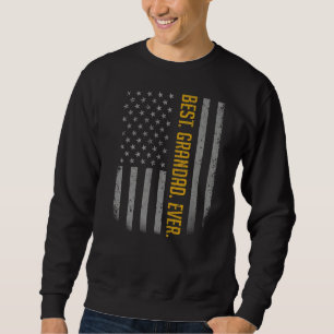 Mens Best Grandad je amerikanisches Flag Geschenk Sweatshirt