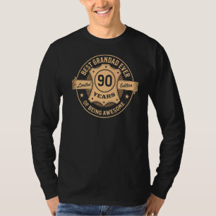 Mens Best Grandad seit 90 Jahren Phantastisch T-Shirt