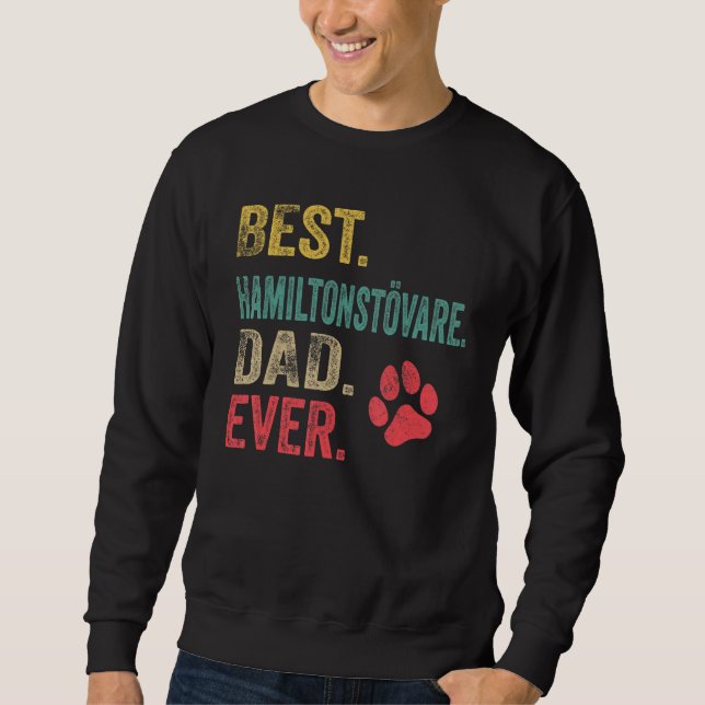 Mens Best Hamiltonstövare Dad ever Vintage Father  Sweatshirt (Vorderseite)