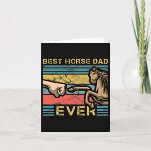 Mens Best Horse Vater je Vaterschaft Pferderücken  Karte