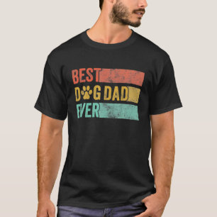 Mens Best Hund Vater je Retro Dog Daddy Pet Lover T-Shirt