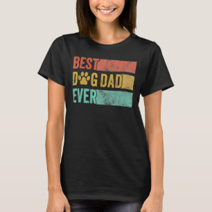 Mens Best Hund Vater je Retro Dog Daddy Pet Vater T-Shirt