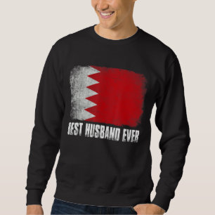 Mens Best Husband je Bahrain Flag Patriotischer Va Sweatshirt