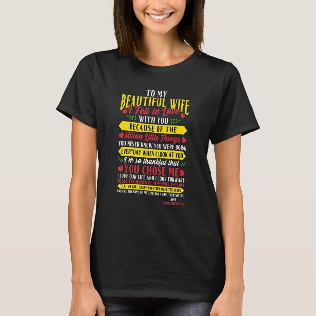 Mens Best Husband Jubiläum von Ehefrau zu Ihm Pro T-Shirt (Vorderseite)