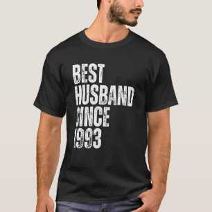 Mens Best Husband seit 1993 Vintage Wedding Anniv T-Shirt