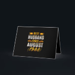 Mens Best Husband Since August 1988 - Funny 32nd Karte<br><div class="desc">Mens Best Husband Since August 1988 - Funny 32nd</div>