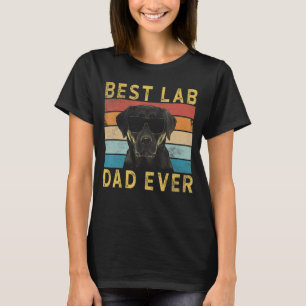 Mens Best Labrador Vater je Vintag Yellow Labrador T-Shirt