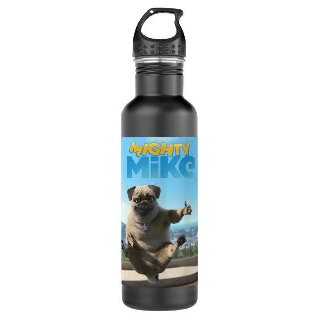 Mens Best Mighty Mike Geschenke für Filmfans Edelstahlflasche (Vorderseite)