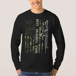 Mens Best Opa je Pro Gun Fathers Day T-Shirt
