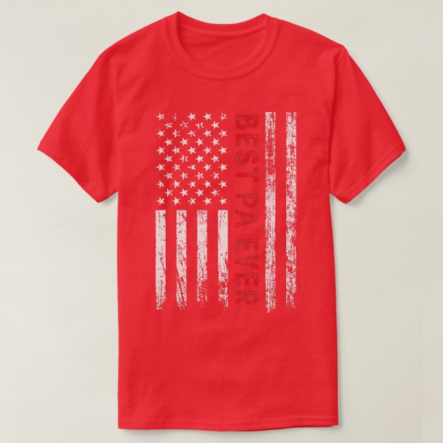 Mens Best Pa je amerikanische Flagge Großvater Vat T-Shirt (Design vorne)