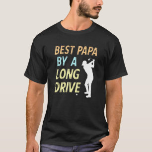 Mens Best Papa by Long Drive Golf Family Opa T-Shirt