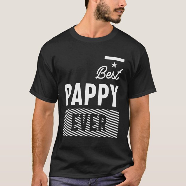 Mens Best Pappy Ever | Father Grandpa-Geschenk T-Shirt (Vorderseite)