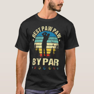 Mens Best Paw Paw Par Golfer Vathy Day Golf T-Shirt